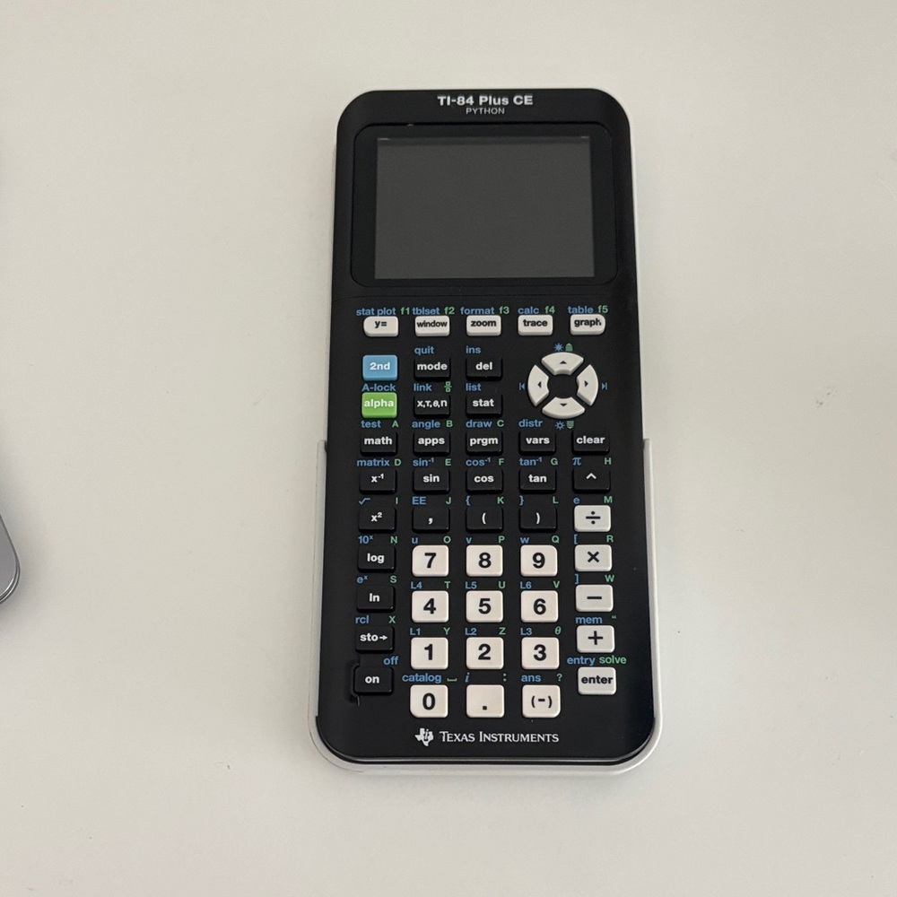 Texas Instruments TI-84 Plus CE in Black and White
